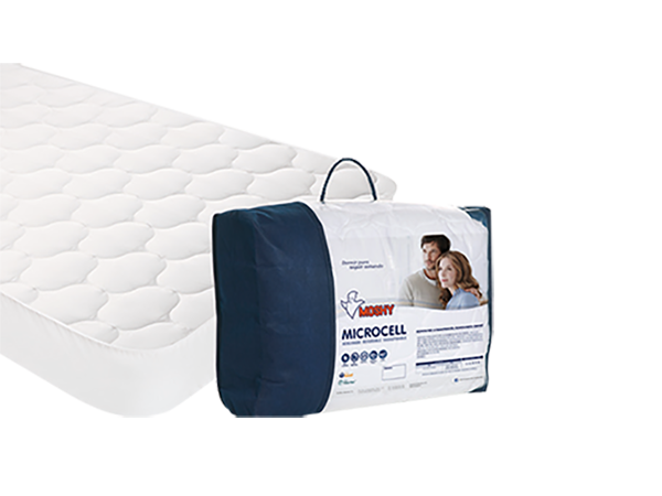Protector de colchón acolchado reversible Microcell de Moshy Catalogo almohadas para hoteles